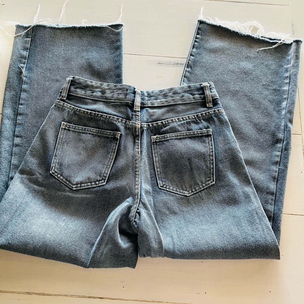Rise Supply Co Womens Jeans High Rise Cropped Size 5/27 - Picture 4 of 7